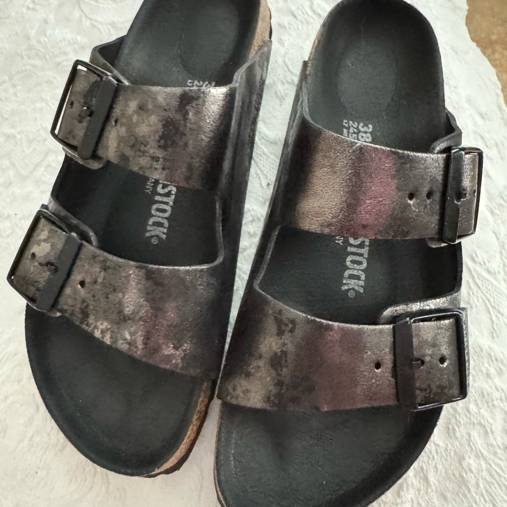 Birkenstock Black Metallic Sandals